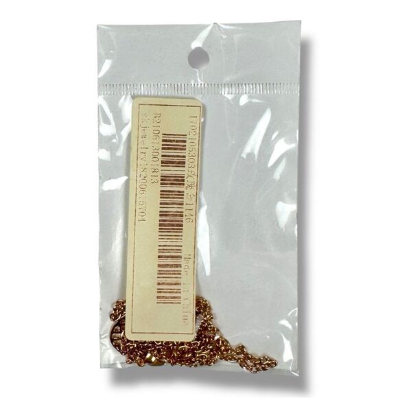 Rose Gold Pineapple Pendant Necklace Minimalist Design - Picture 2 of 2